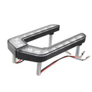 Universal White 8 LED Daytime Running Light for Car (Black)