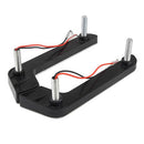 Universal White 8 LED Daytime Running Light for Car (Black)