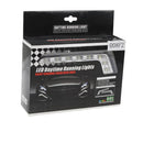 Universal White 8 LED Daytime Running Light for Car (Black)