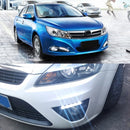 2 PCS 5 LED White Light Daytime Running Light Lamp for Car(Black)