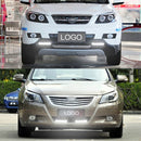 2 PCS 5 LED White Light Daytime Running Light Lamp for Car(Black)