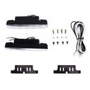 2 PCS 5 LED White Light Daytime Running Light Lamp for Car(Black)
