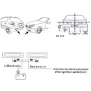 2 PCS 5 LED White Light Daytime Running Light Lamp for Car(Black)