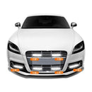 2 PCS 5 LED White Light Daytime Running Light Lamp for Car(Black)