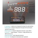 X5 3.5 inch Car OBDII / EUOBD HUD Vehicle-mounted Head Up Display Security System, Support Speed & Water Temperature & Speed Alarm & Battery Voltage, etc.