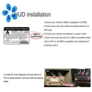 X5 3.5 inch Car OBDII / EUOBD HUD Vehicle-mounted Head Up Display Security System, Support Speed & Water Temperature & Speed Alarm & Battery Voltage, etc.