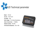 X5 3.5 inch Car OBDII / EUOBD HUD Vehicle-mounted Head Up Display Security System, Support Speed & Water Temperature & Speed Alarm & Battery Voltage, etc.