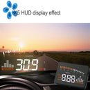 X5 3.5 inch Car OBDII / EUOBD HUD Vehicle-mounted Head Up Display Security System, Support Speed & Water Temperature & Speed Alarm & Battery Voltage, etc.