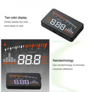 X5 3.5 inch Car OBDII / EUOBD HUD Vehicle-mounted Head Up Display Security System, Support Speed & Water Temperature & Speed Alarm & Battery Voltage, etc.
