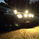 Round Shape 27W Bridgelux 2150lm 9 LED White Light Condenser Engineering Lamp / Waterproof IP67 SUVs Light, DC 10-30V(Black)
