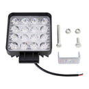 48W Bridgelux 4000lm 16 LED White Light Condenser Engineering Lamp / Waterproof IP67 SUVs Light, DC 10-30V(Black)