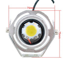 10W 500LM White Light 6500K COB LED Wired Hexagon Eagle Eyes Car Fog Lamp,Wire Length:35cm, DC 12-24V(Silver)