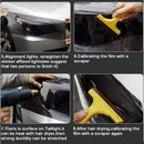 3D Effect Cat Eye Car Head Light Film Taillight Vinyl Film, Size: 30cm x 100cm(Red)