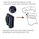 2 PCS SHUNWEI Car Safety Seat Belt Adjuster(Black)