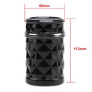 Diamond Facets Car Ashtray with LED Light(Black)