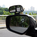 Left Side Rear View Blind Spot Mirror Universal adjustable Wide Angle Auxiliary Mirror(Black)