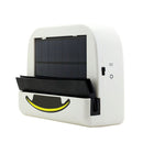 Solar Powered Car Auto Cooling Fan Air Vent Ventilate with Rubber Strip Car Heat Fan System Keep Your Parked Car Cooler(White)