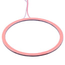 80mm 5W 180LM Angel Eyes Circles Car Headlight Pink Light COB LED Lights for Vehicles, DC 12-24V