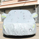 PEVA Anti-Dust Waterproof Sunproof Sedan Car Cover with Warning Strips, Fits Cars up to 5.1m(199 inch) in Length