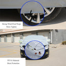 PEVA Anti-Dust Waterproof Sunproof Hatchback Car Cover with Warning Strips, Fits Cars up to 4.1m(160 inch) in Length