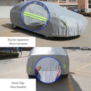 PEVA Anti-Dust Waterproof Sunproof Hatchback Car Cover with Warning Strips, Fits Cars up to 4.1m(160 inch) in Length