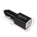 EASYWAY Quick-charge USB Port Car Locator Car Charger GPRS Tracker for iPhone / iPad series, PSP, MP3 / MP4,Pocket PC PDA(Black)