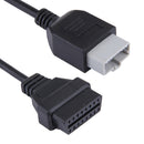 5 Pin to 16 Pin OBDII Diagnostic Cable for Honda, Full Length: 20.5cm(Black)