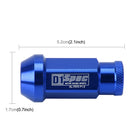 20 PCS D1 Spec P1.5 Racing Wheel Nut, Length: 50mm(Blue)