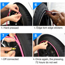 Universal Decorative Scratchproof Stickup 8M Flexible Car Wheel Hub TRIM Mouldings Decoration Strip(Black)