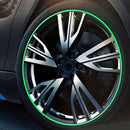 Universal Decorative Scratchproof Stickup 8M Flexible Car Wheel Hub TRIM Mouldings Decoration Strip(Green)