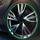 Universal Decorative Scratchproof Stickup 8M Flexible Car Wheel Hub TRIM Mouldings Decoration Strip(Green)