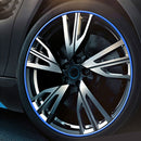 Universal Decorative Scratchproof Stickup 8M Flexible Car Wheel Hub TRIM Mouldings Decoration Strip(Blue)