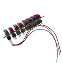 Flip-up Start Ignition Switch Panel with 8 LED and Accessories for Racing Sport (DC 12V)