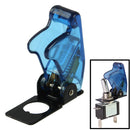 4 PCS DIY Transparent Blue Safety Flip Cover for Toggle Switch(Blue)