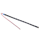 10 PCS 30cm 15 LED Waterproof Flexible Car Strip Light, DC 12V(Green Light)