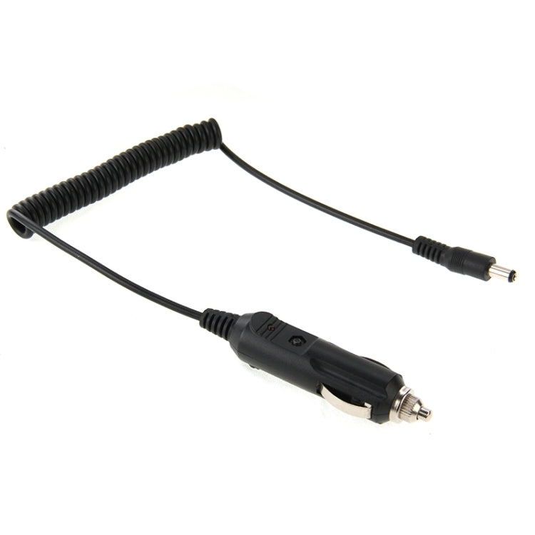 2A 5.5 x 2.1mm DC Power Supply Adapter Plug Coiled Cable Car Charger, Length: 40-140cm