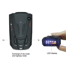 V7 Car Anti-Police Radar Detector 360 Protection Defense Laser Detection, Built-in Russian & English Voice Broadcast (Black)