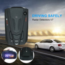 V7 Car Anti-Police Radar Detector 360 Protection Defense Laser Detection, Built-in Russian & English Voice Broadcast (Black)