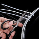 1000 PCS 3 x 100mm Self-Locking Nylon Cable Wire Zip Ties(White)