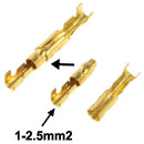 100pcs DIY Crimp Terminal Female to Male Ring Connector, Cable size: 1-2.5mm2 (100pcs in one packaging, the price is for 100pcs)