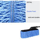 Car Cleaning Tools Car Washing Dewaxing Shan Cotton Brush Mop with Retractable Stainless Steel Tube(Grey)