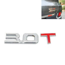 3D Universal Decal Chromed Metal 3.0T Car Emblem Badge Sticker Car Trailer Gas Displacement Identification, Size: 8.5x2.5 cm