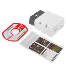 KONNWEI KW902 Mini ELM327 Bluetooth WiFi OBDII Car Auto Diagnostic Scan Tools(White)