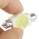 31mm 1W White Ceramic LED Car Signal Light Bulb, DC 12V (Pair)