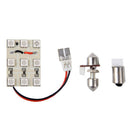 Red 9 LED Car Interior Lamp with T10 Dome + BA9S Festoon Adapter