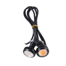 2 PCS 3W Waterproof Eagle Eye light LED Light for Vehicles, Cable Length: 60cm(Pink Light)