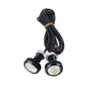 2 PCS 3W Waterproof Eagle Eye light LED Light for Vehicles, Cable Length: 60cm(Ice Blue Light)