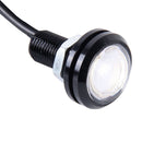 2 PCS 2x 3W Waterproof Eagle Eye light White LED Light for Vehicles, Cable Length: 60cm(Blue Light)