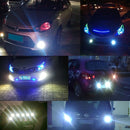 2 PCS 2x 3W Waterproof Eagle Eye light White LED Light for Vehicles, Cable Length: 60cm(Blue Light)