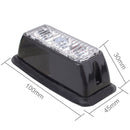 9W 540LM 6500K 3-LED White Light Wired Car Flashing Warning Signal Lamp, DC12V, Wire Length: 95cm
